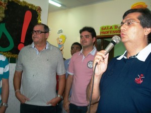 Dr. Humberto Coutinho, deputado Rubens Jr. e Flavio Dino