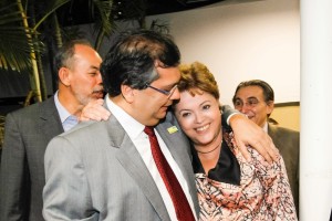 Flavio Dino com Dilma