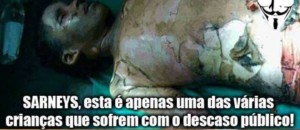 Grupo chegou a postar a foto do corpo de uma criança, uma vez que o Maranhão tem a maior taxa de mortalidade infantil do país